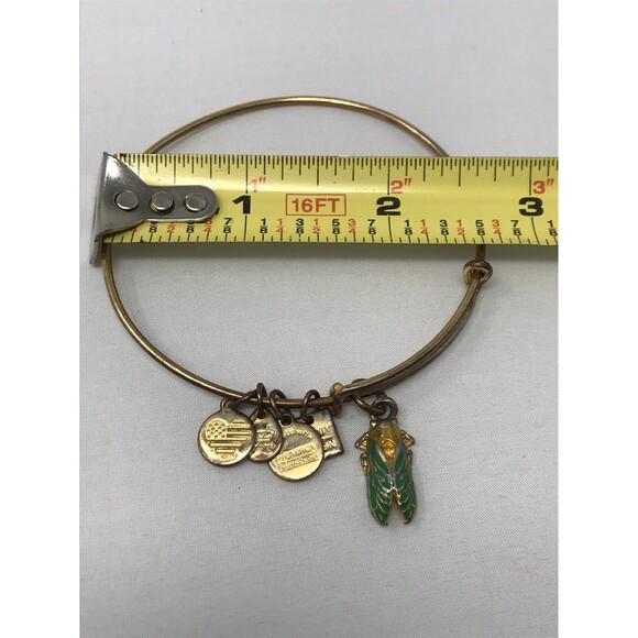 Alex and Ani Charity by Design Grasshopper Charm Bangle Bracelet - Picture 6 of 6